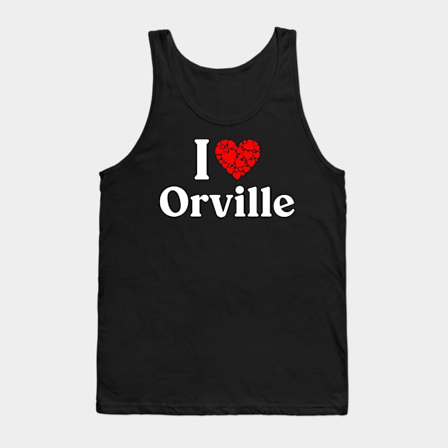 Orville Heart - I Love Orville Tank Top by Red Dirt